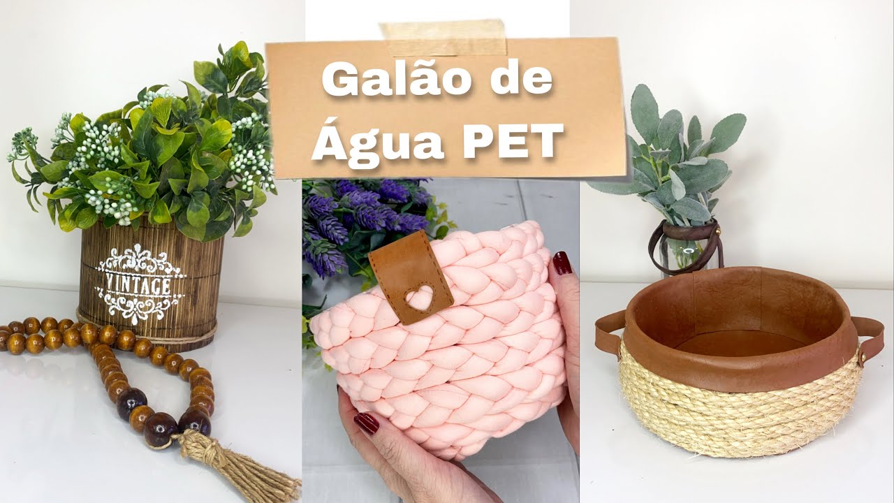 3 ideias de decoração com galão de água PET