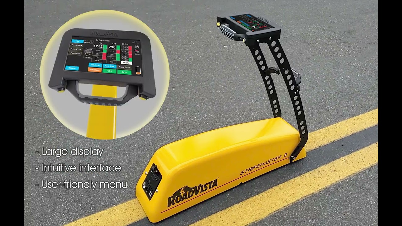 StripeMaster 3 Pavement Marking Retroreflectometer by RoadVista