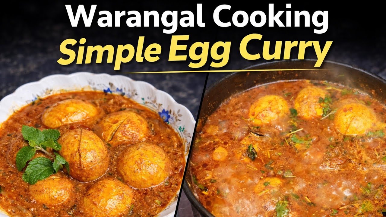 CookingTasty Egg Curry Recipe 🥚✨ | Warangal Cooking