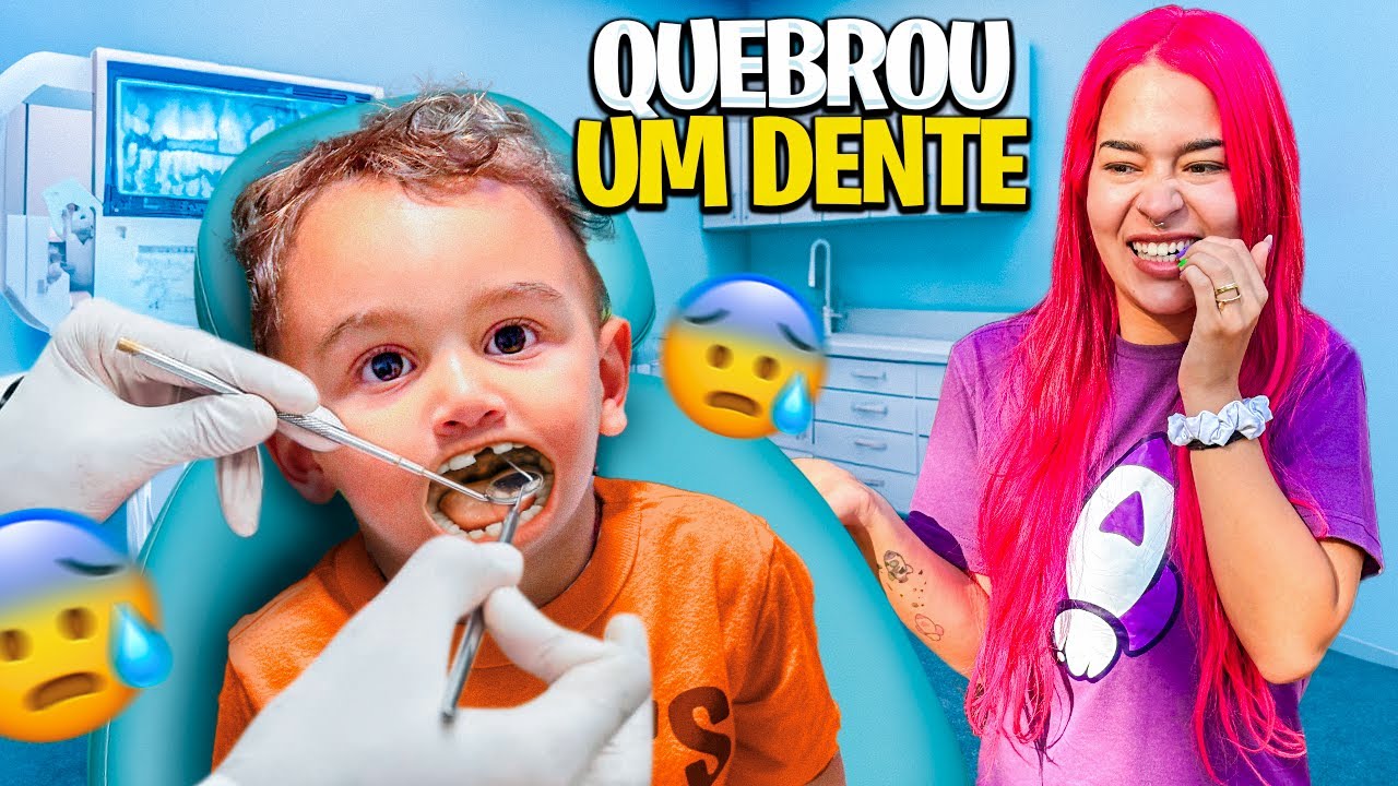 PRIMEIRA VEZ DO DAVI NO DENTISTA *sera que quebrou um dente ? 