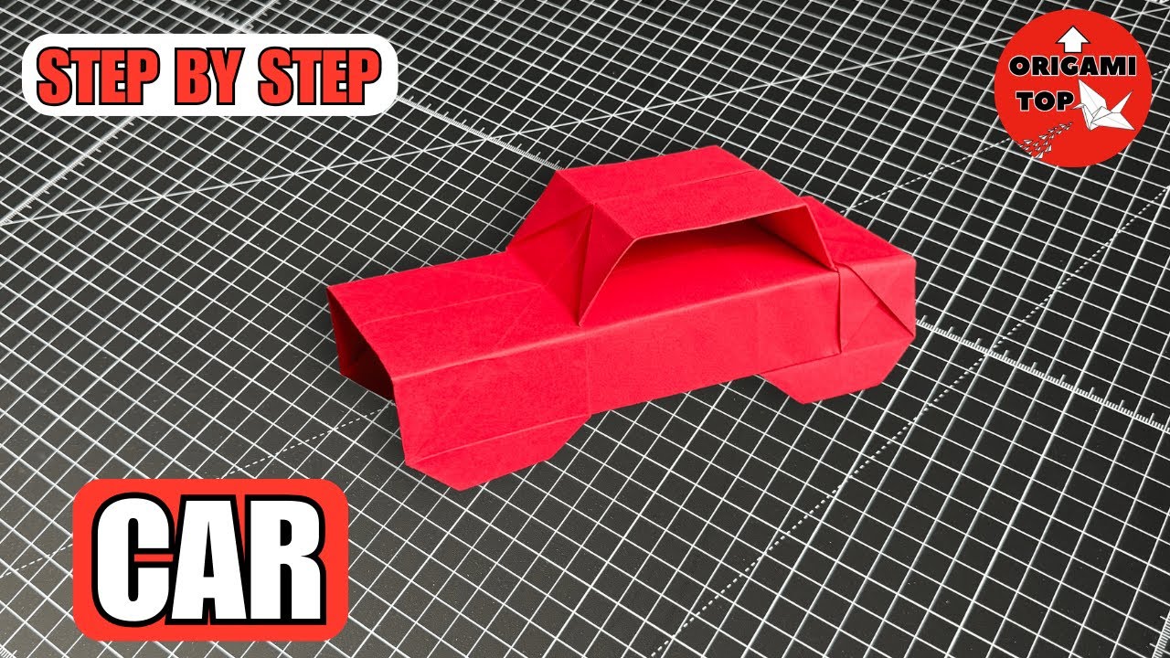 Origami Car Tutorial Easy Step By Step 🚗  | How to Make an Origami Car From Paper