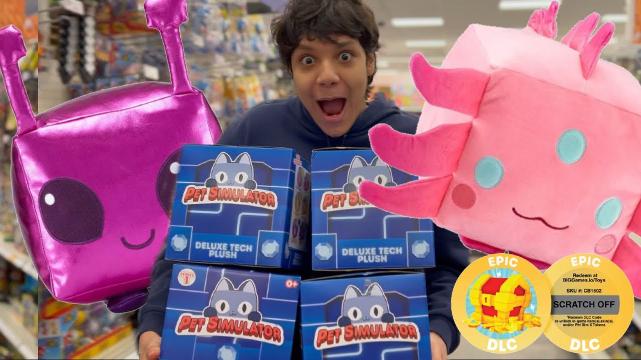 Hunting For The Pet Simulator X  Deluxe Tech Plushies| WE GOT A HUGE!