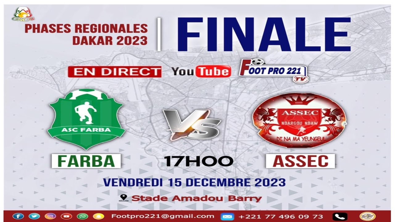 FINALE PHASES  REGIONALES  DAKAR 2023  ASC FARBA VS ASSEC NDAR GOU NDAW