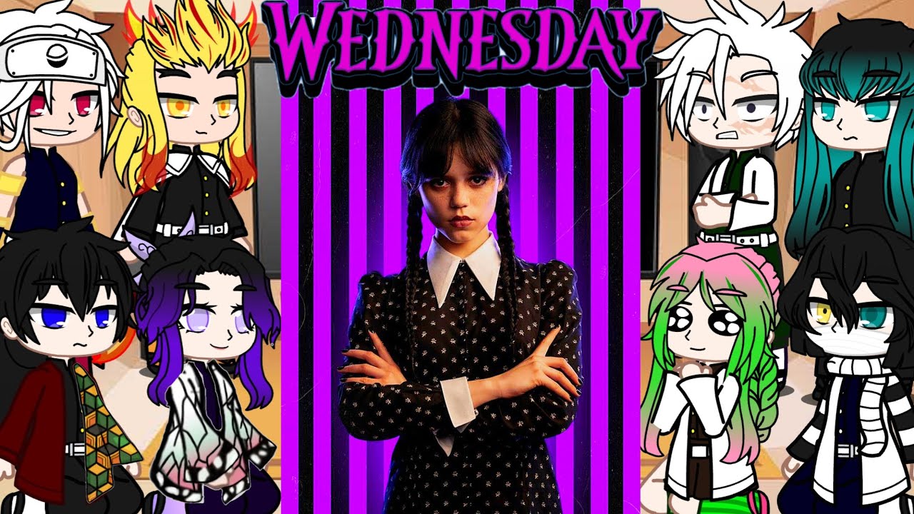 Hashiras react to Wednesday 💜 HASHIRAS REACT TO WANDINHA ADDAMS 