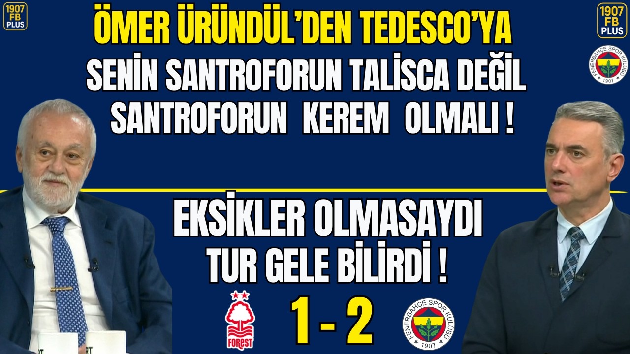 Ömer Üründül'den Tedesco'ya Senin Santroforun Talisca Değil Kerem!