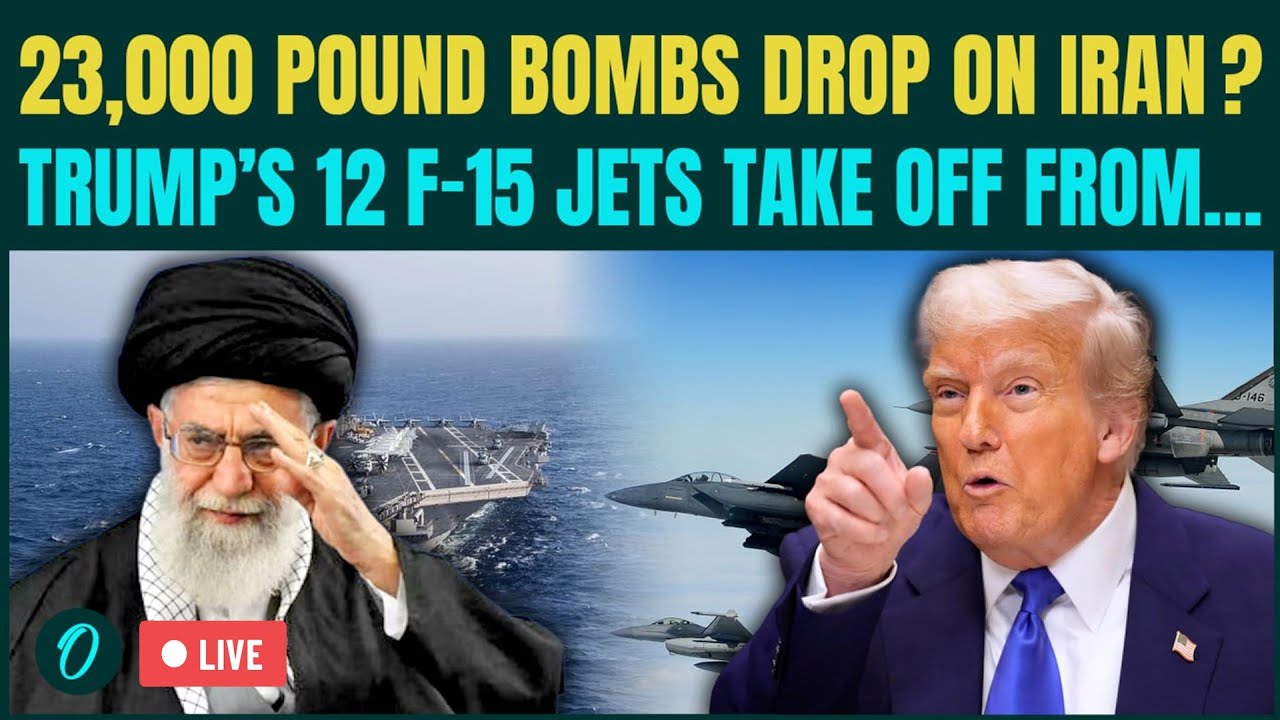 LIVE: Trump To KILL Khamenei With F-15 Strikes? 12 Jets, 2 NUKE Warships Within Iran’s Range