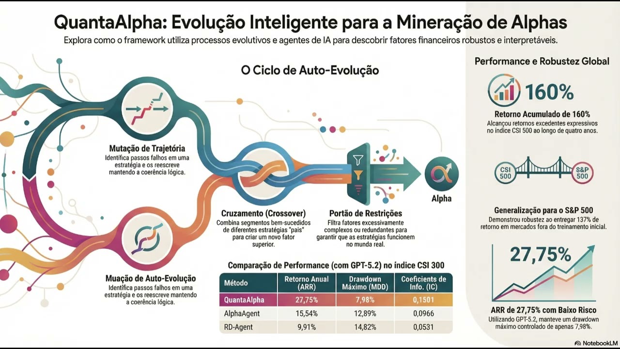 IA que “cria alphas” com evolução — QuantaAlpha explicado
