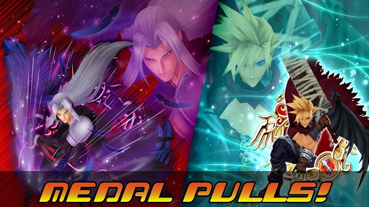 Prime KH Cloud & SB Sephiroth Medal Pulls! - KHUx JP