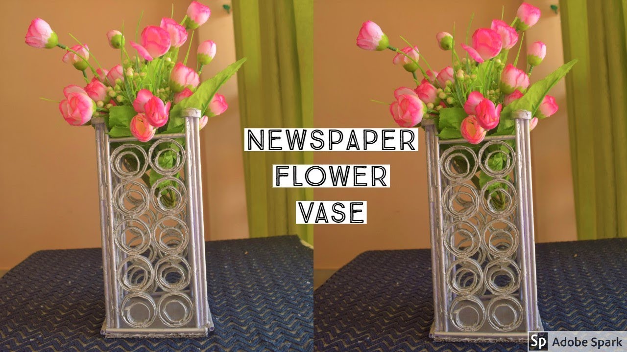 Newspaper Flower Vase |Newspaper craft ideas | best out of waste | parul pawar