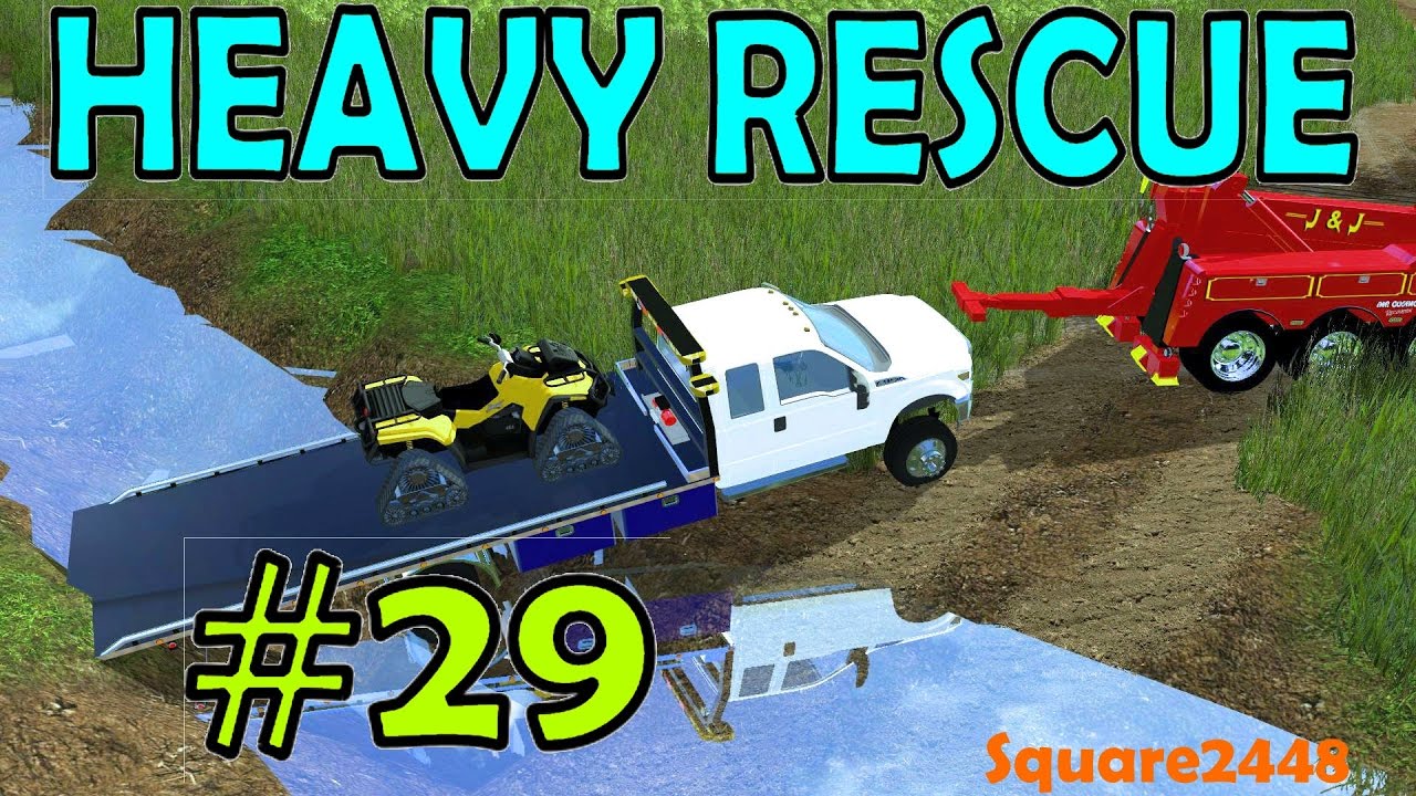 FS15: Heavy Rescue - Tow Truck Stuck In Mud