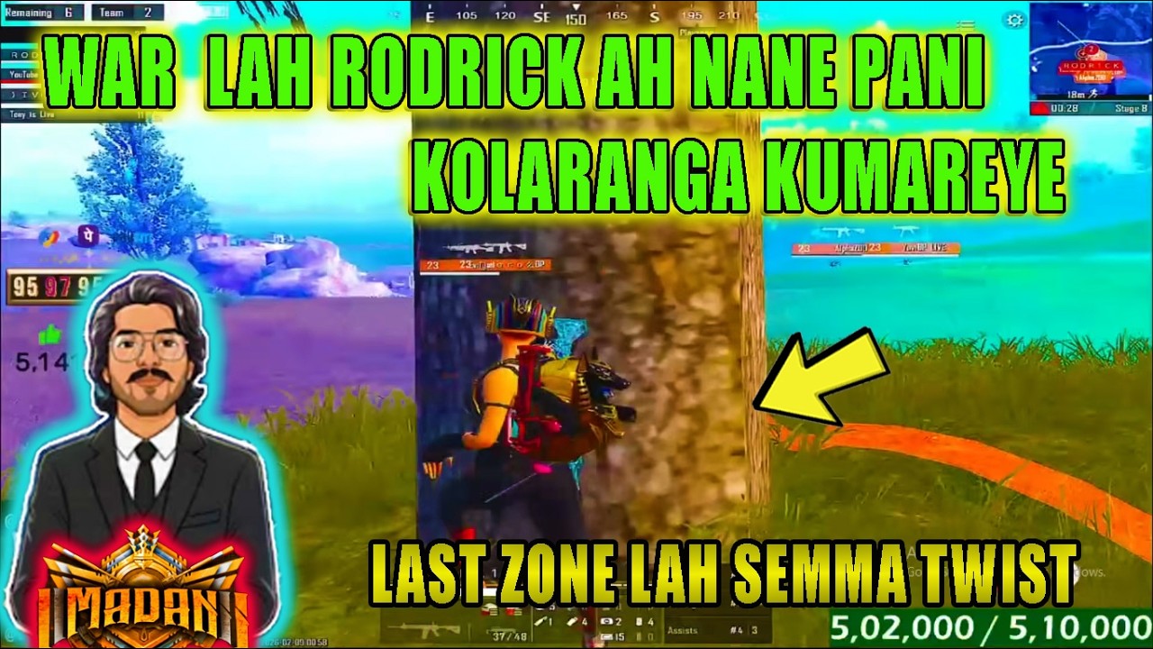 ALPHA JOD TEAM WAR LAH RODRICK AH NANE PANI KOLARANGA KUMAREYE #btswar #madanop