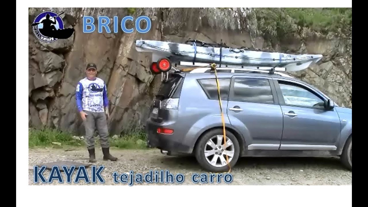 BRICO - Transporte de Kayak no tejadilho do carro