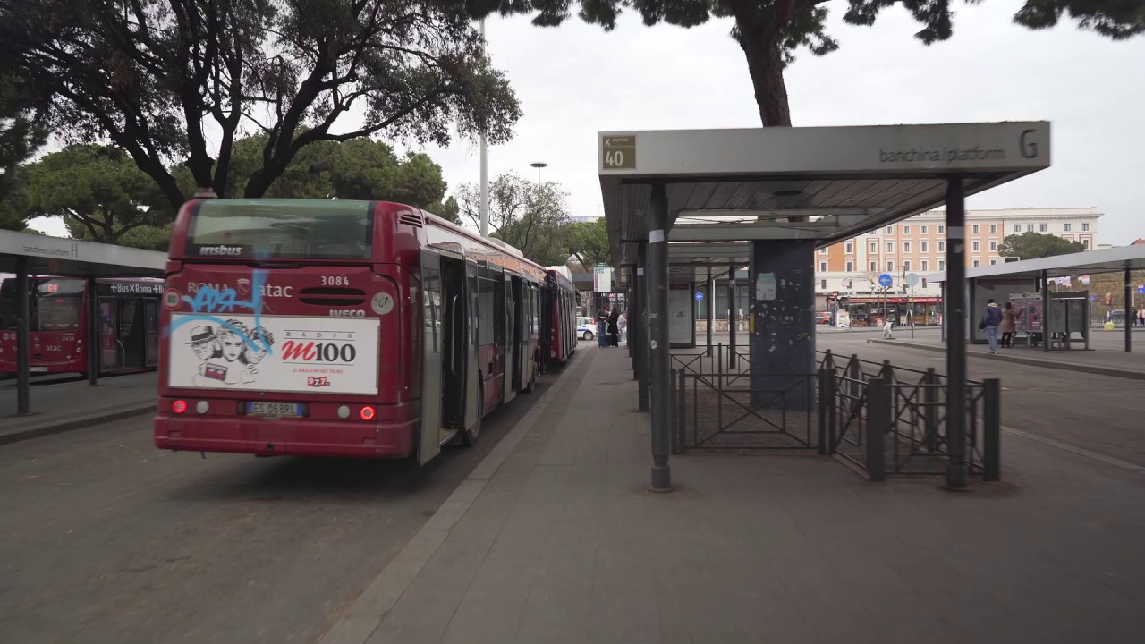 Italy, Rome, bus 40 ride from Termini to Traspotina