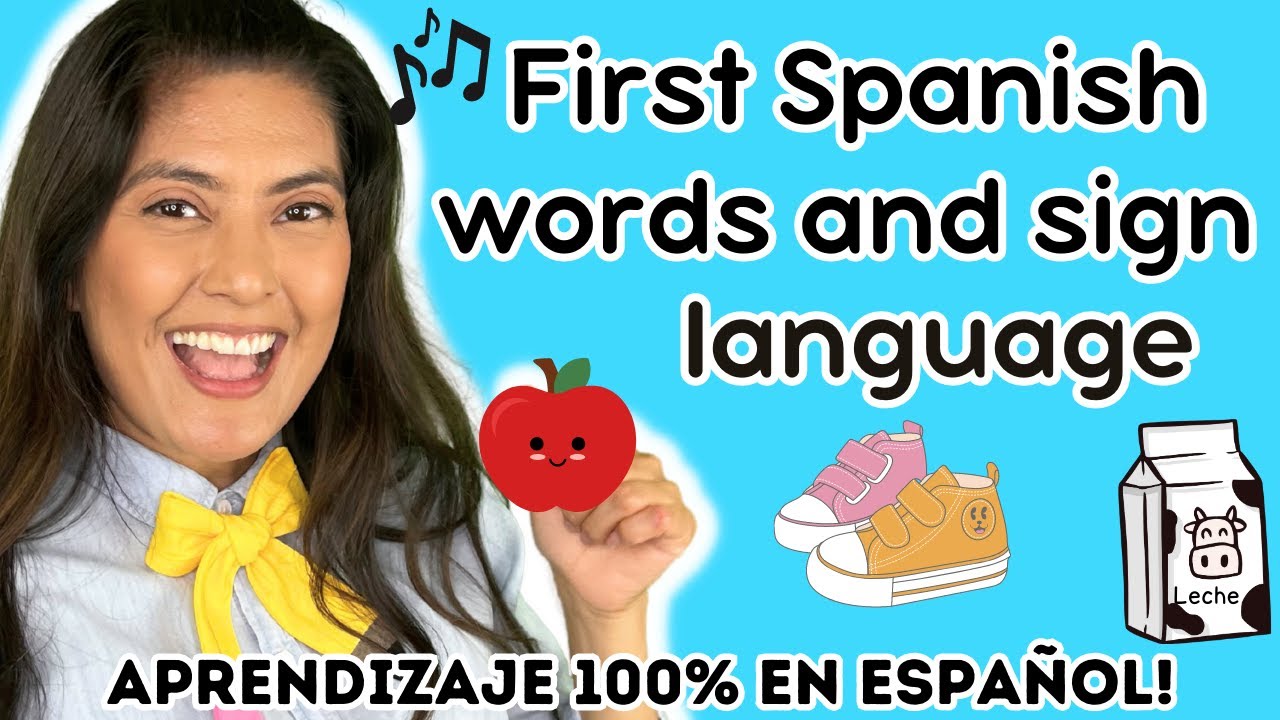 Baby's First Spanish Words and Sign Language: Easy Spanish for baby and toddler| Five Little Ducks