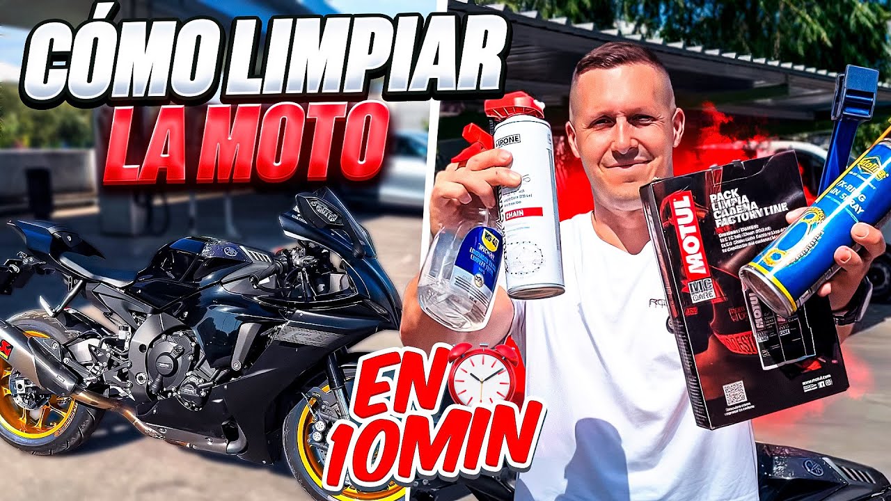 Como limpiar la moto en 10 minutos✅