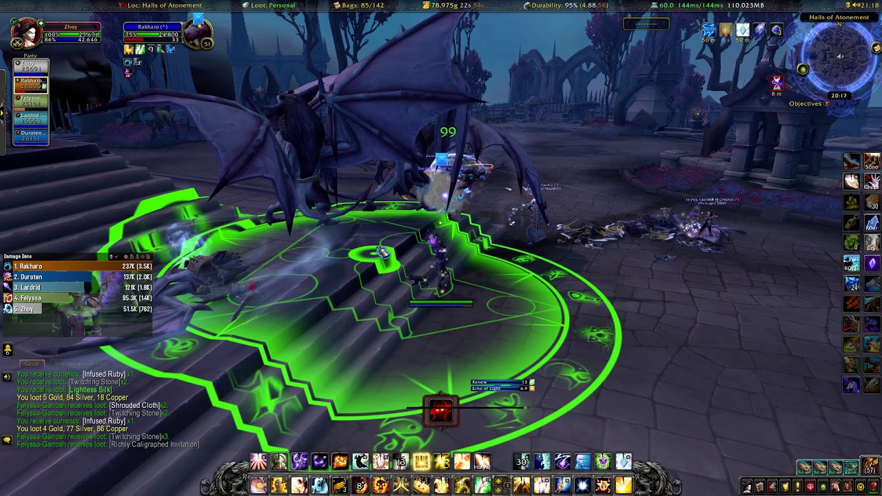 World of Warcraft Shadowlands - Halls of Atonement dungeon