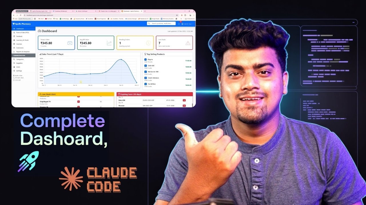 Build a Complete CRM Dashboard Using Claude Code 🚀 | Real-World Project Development Tutorial