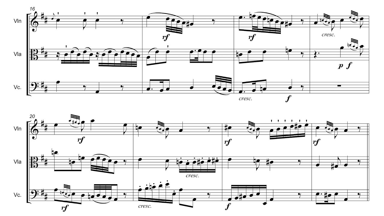 Jan Baptysta Kleczyński - String Trio in A-Major Op. 4 No. 6 (Trio Alegrija)