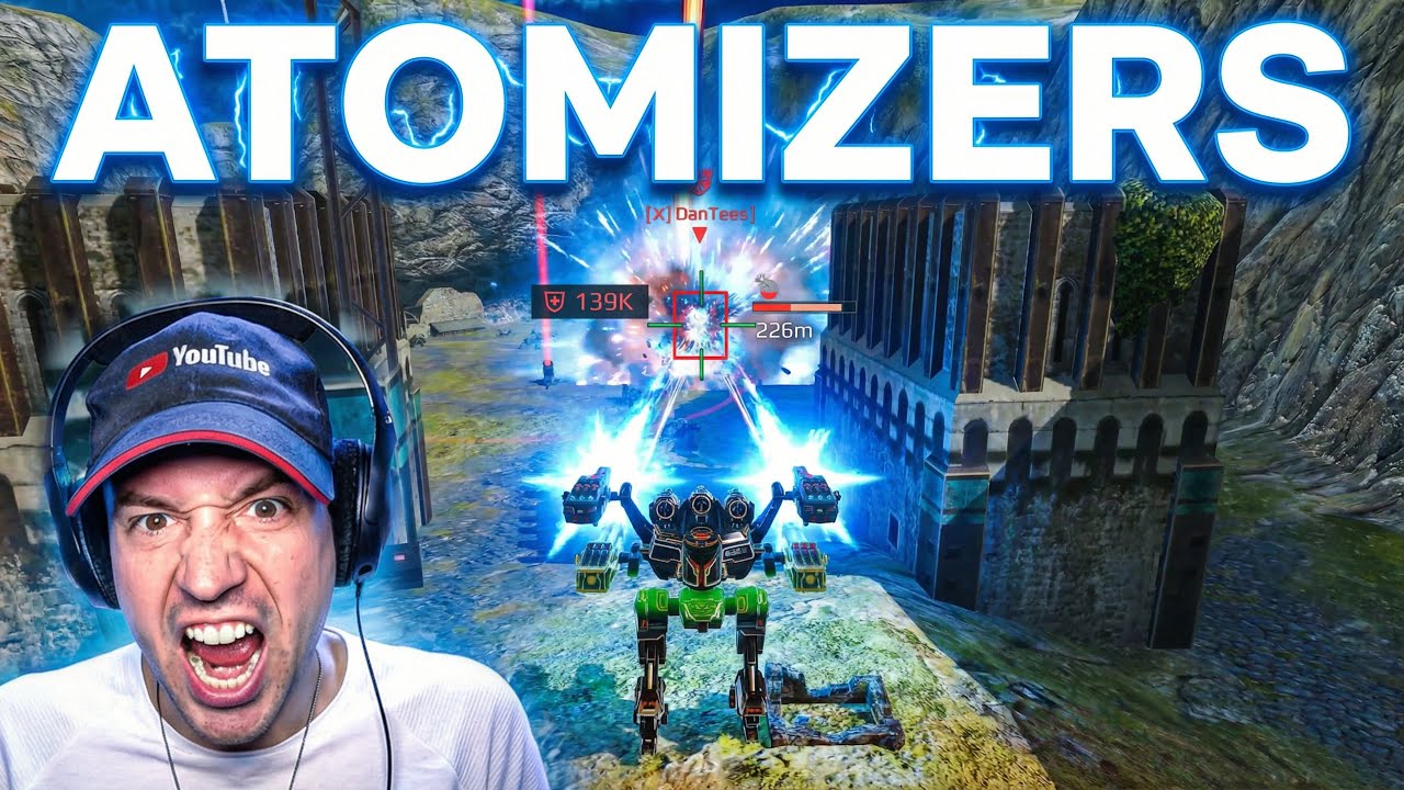 Rocking ATOMIZERS on the UE Typhon is fun! War Robots Gameplay