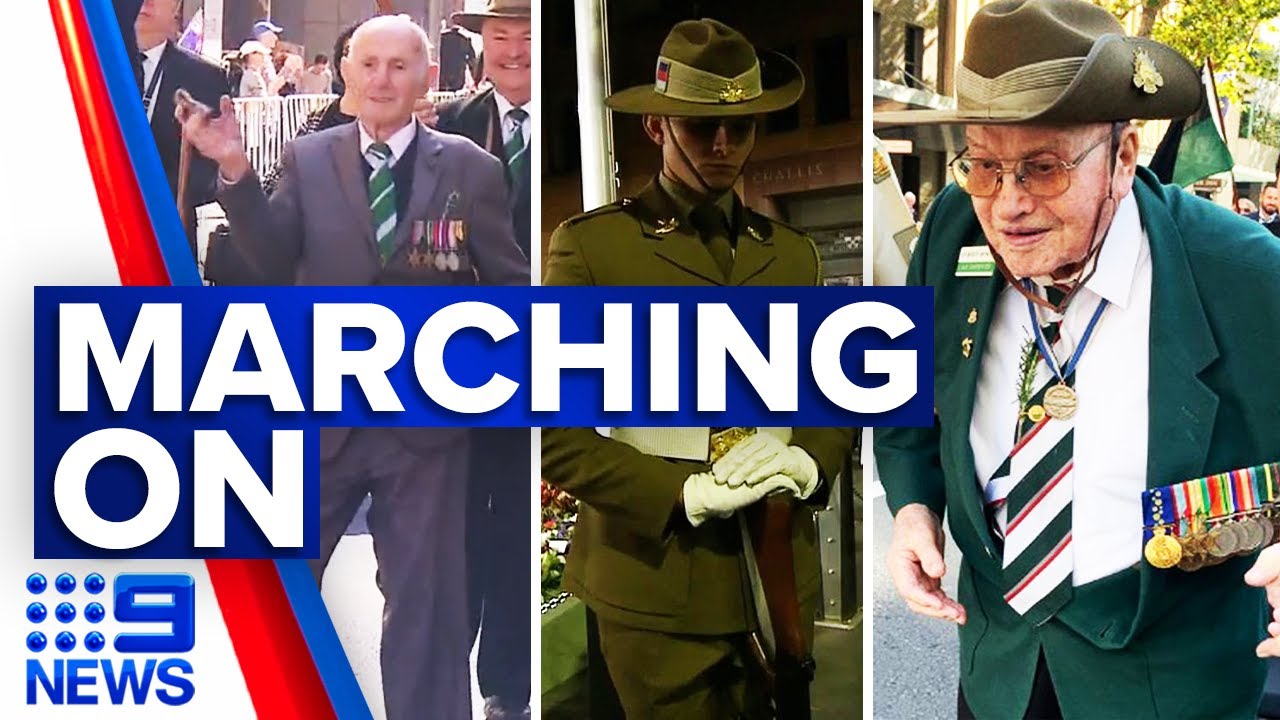 Thousands of veterans march on Anzac Day | 9 News Australia