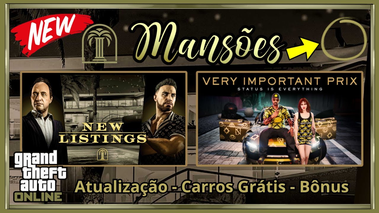 🔥 TUDO da NOVA ATUALIZAÇÃO GTA Online: Mansões Luxuosas, Carros Grátis, Missões Exclusivas e Mais!