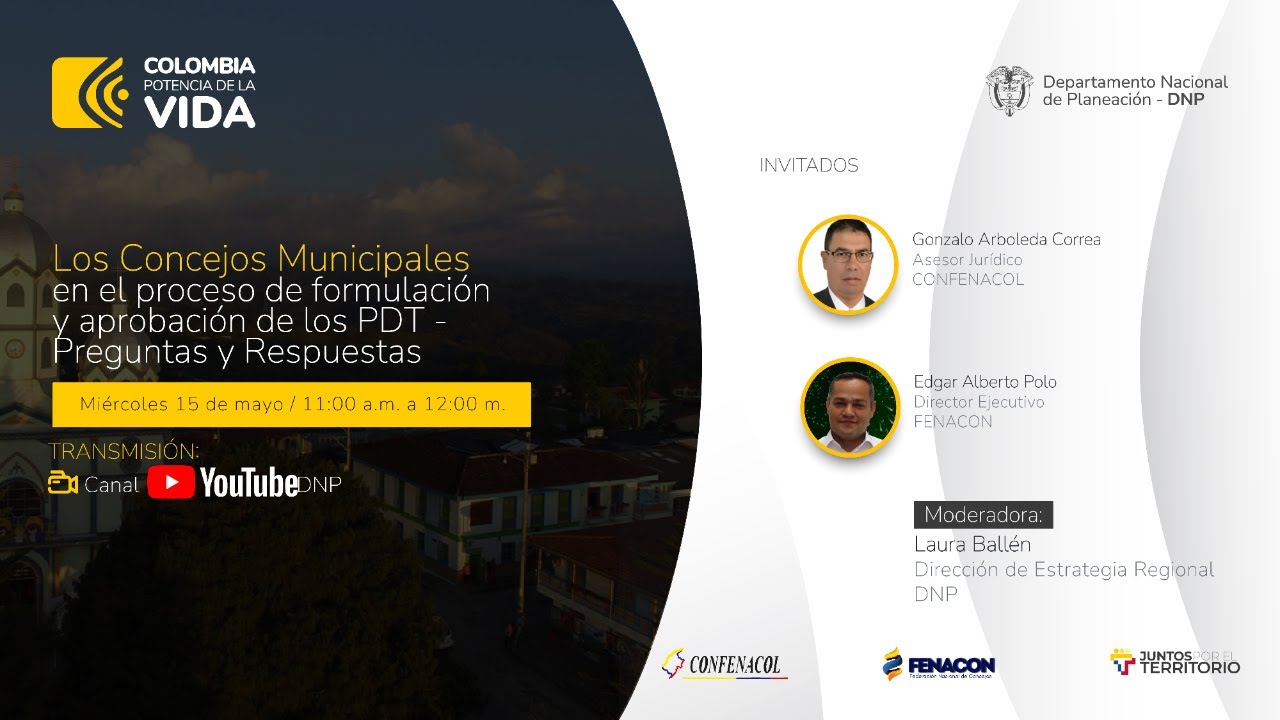 Los Concejos Municipales en el proceso de formulación y aprobación de los PDT