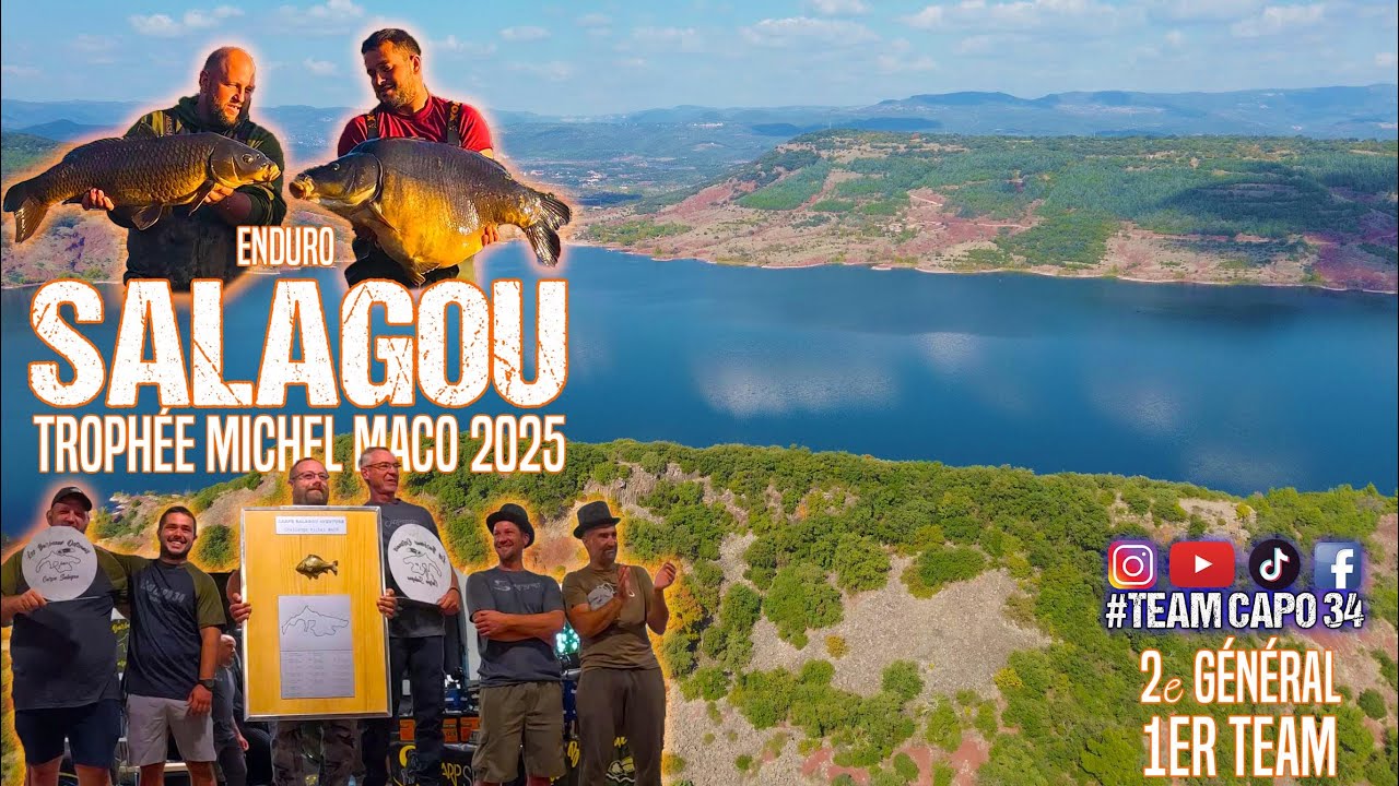 1ER DES TEAMS // DEUXI&Egrave;ME G&Eacute;N&Eacute;RAL // ENDURO SALAGOU 2025 // P&Ecirc;CHE A LA CARPE // TEAM CAPO 34