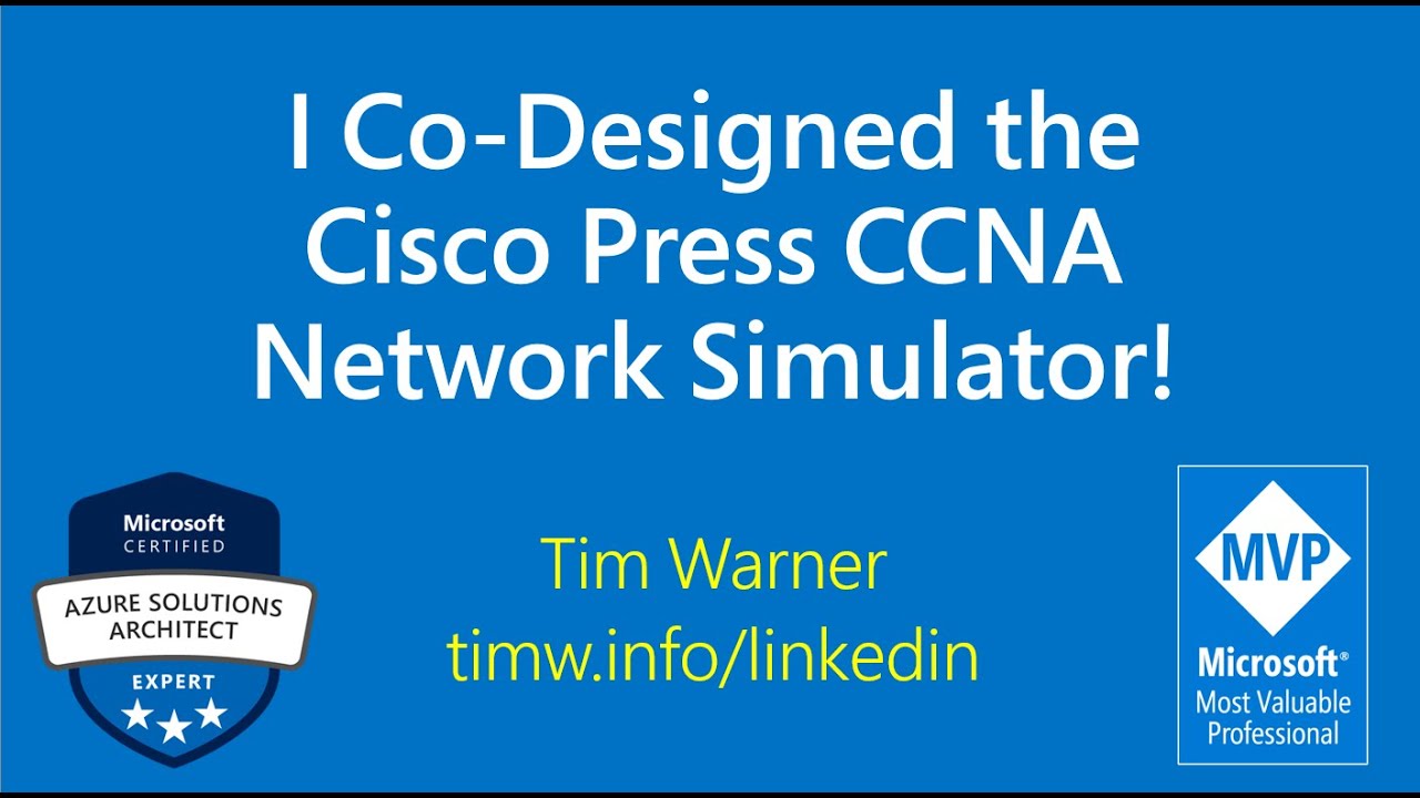I Co-Designed the Cisco Press CCNA Network Simulator!