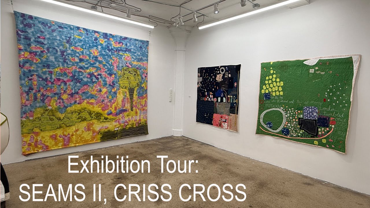 A tour of SEAMS II: CRISS CROSS a Fiber Exhibition at the Portrait Society Gallery in Milwaukee, WI