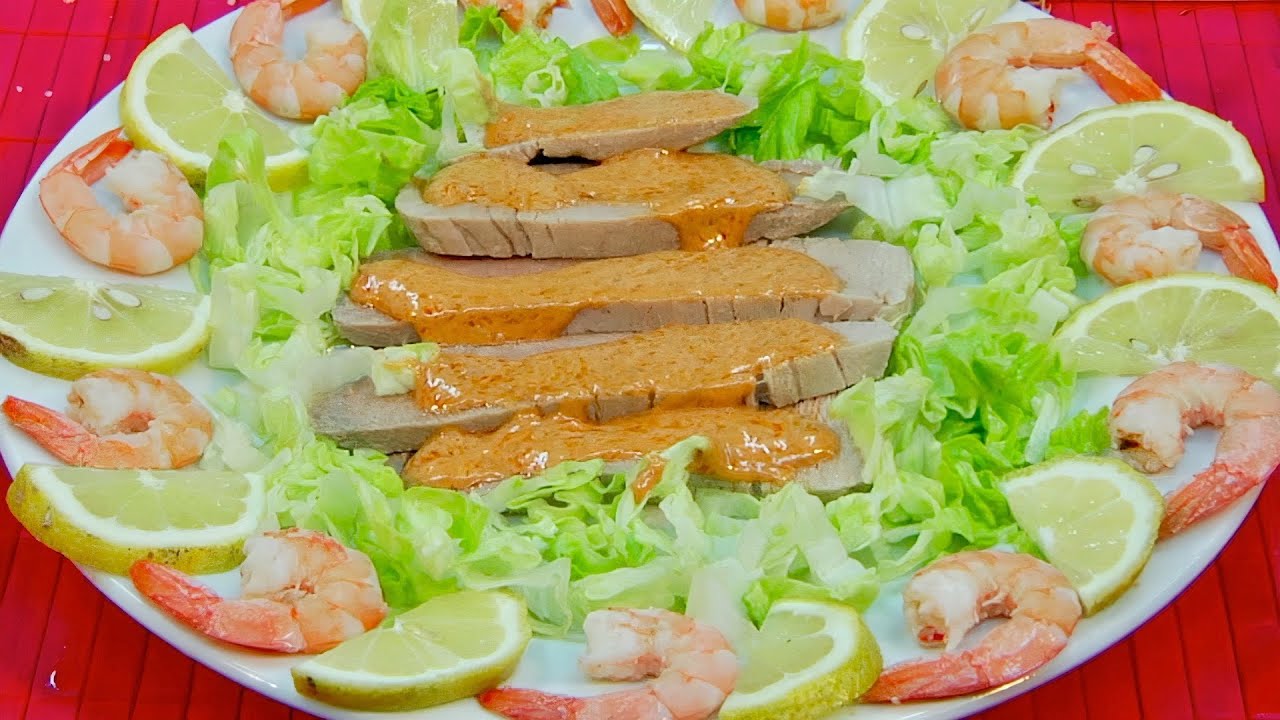 🍽️ Atún con Langostinos al Mojo Picón 🌶🍤 ¡Una Receta que Enamora! 👍🏻