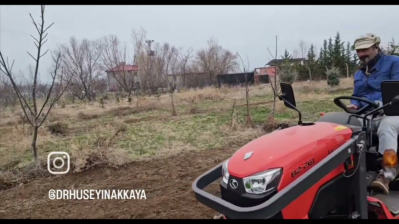 Kubota 2610 ile bahçeye rotovator uygulama yaptık 
