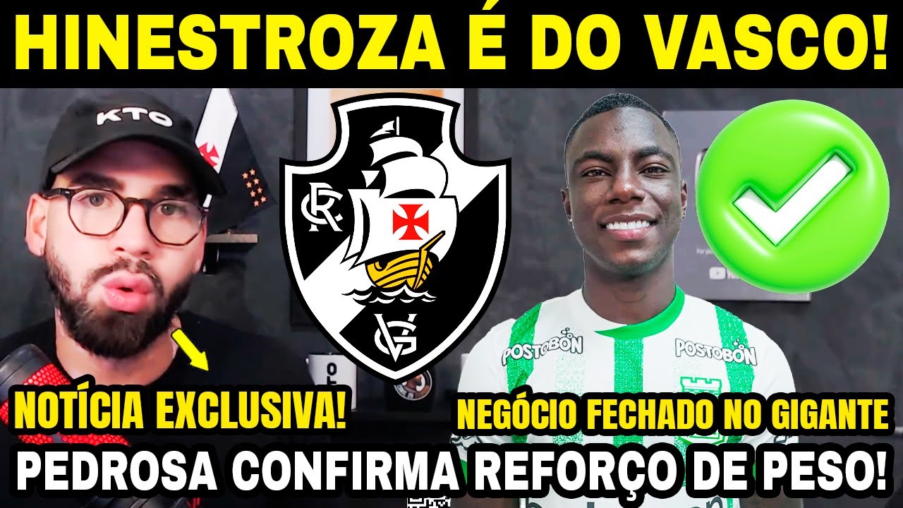NEGÓCIO FECHADO! VASCO ACERTA CONTRATAÇÃO DE MARINO HINESTROZA! REFORÇO DE PESO DESEMBARCANDO NO RIO