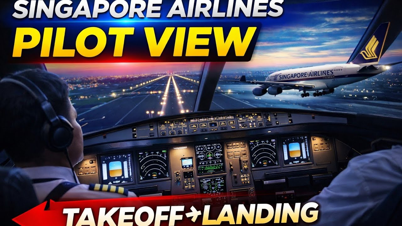 You've Never Seen a Takeoff Like This | Singapore Airlines Cockpit View ✈️ #singapore