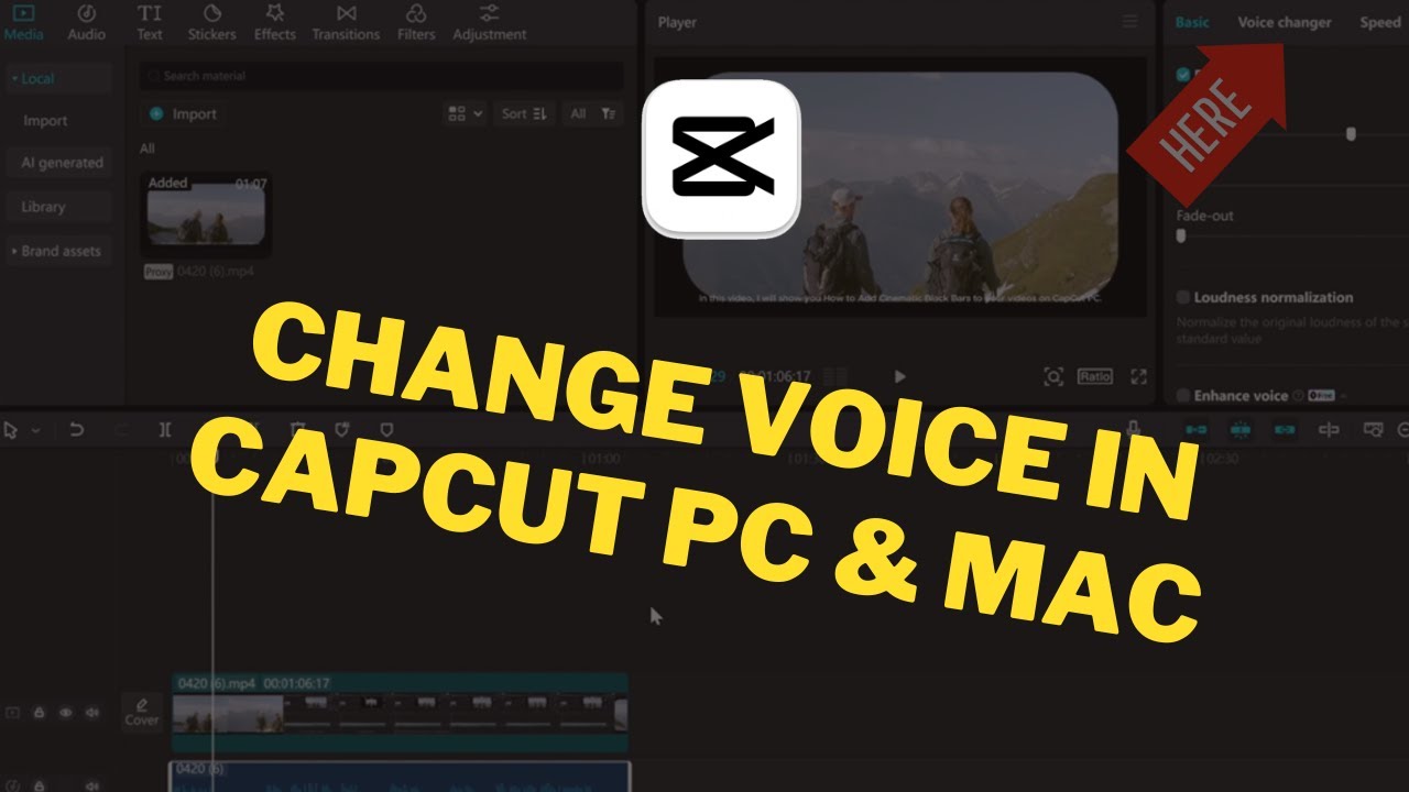 Easy Voice Changing Tutorial in CapCut for PC & MAC (2024) | Step-by-Step Guide
