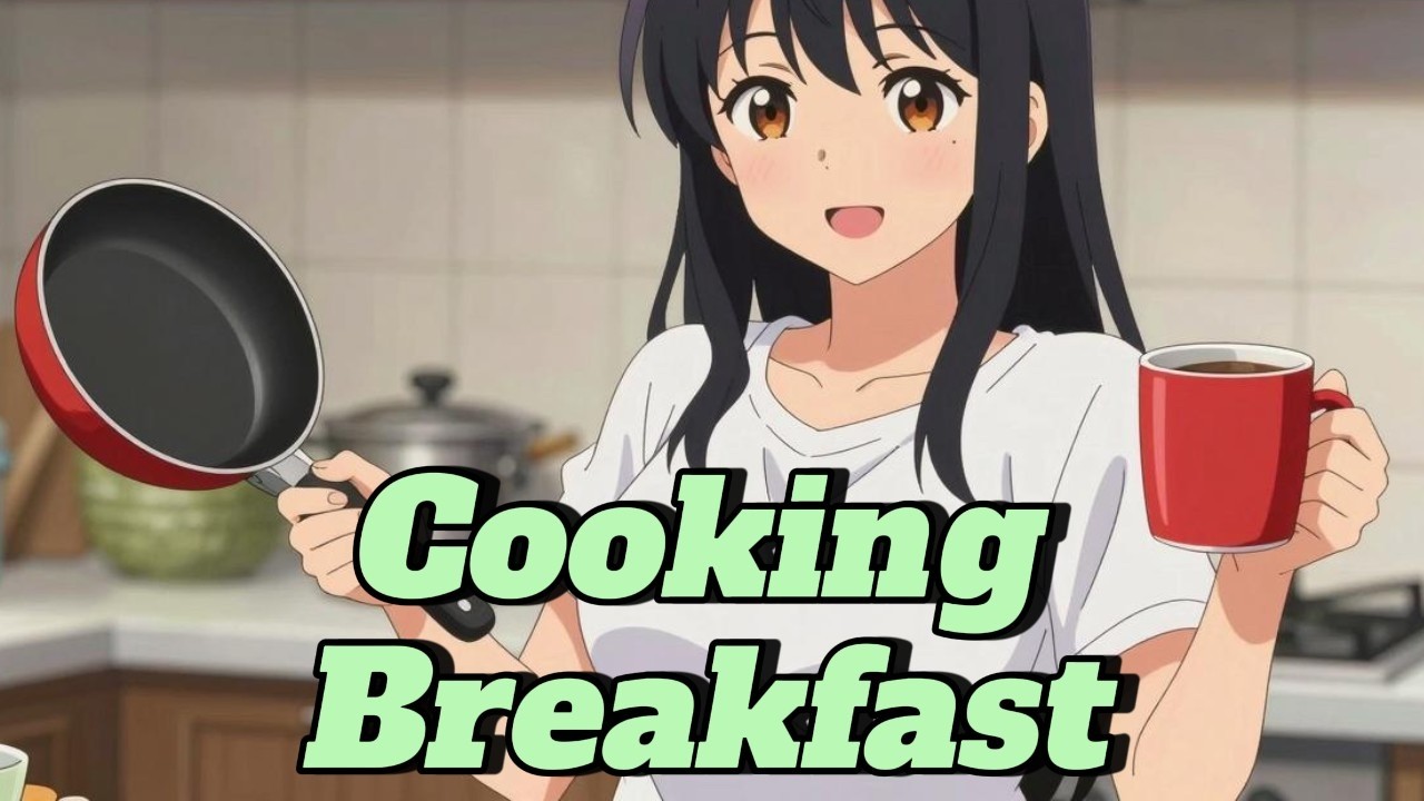🍳☕Making Breakfast Before Work | Easy Thai Short Story (Beginner A1–A2)