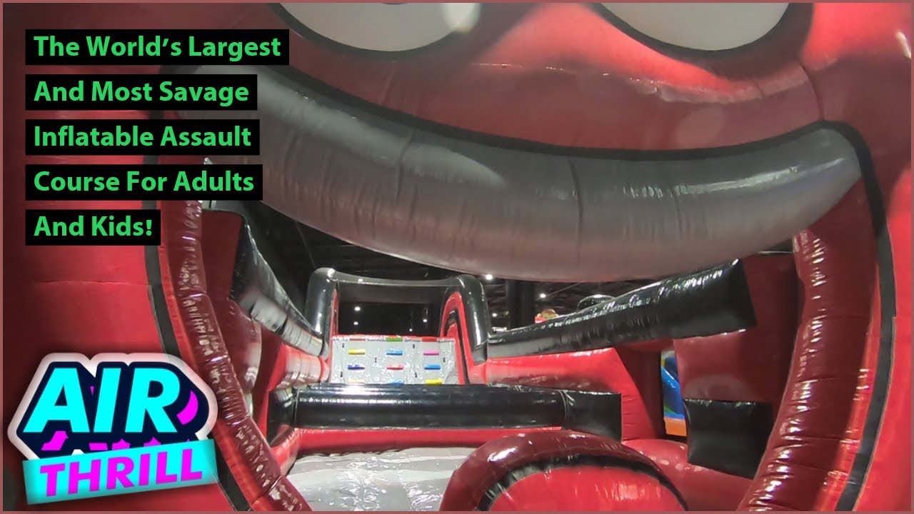 The World’s Largest And Most Savage Inflatable Assault Course @AirThrill East Kilbride