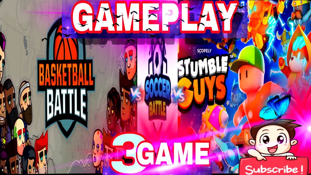 OMG 😱Finally Back to Back Three Games🔥 ||गेम खेलकर मज़ा आ गया!🎮😄🔥Basketball, football & stumble guys