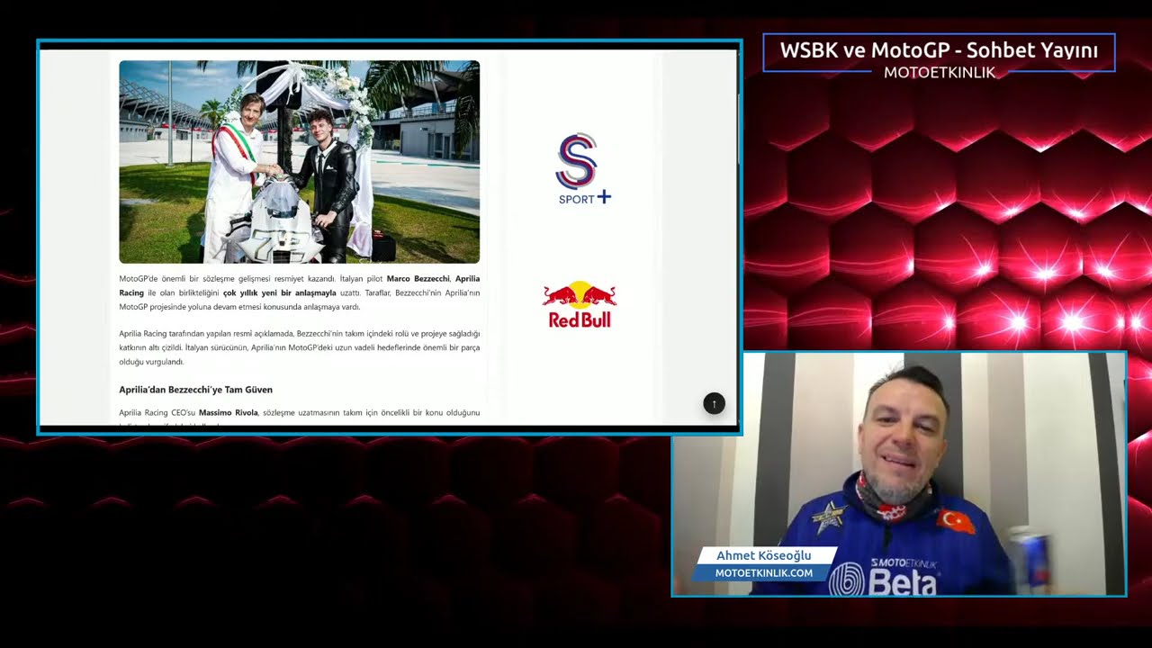 MotoGP Sepang Testleri Tekrar Başlıyor! MotoGP ve WorldSBK'dan Son Haberler'le Canlı Sohbet Yayını