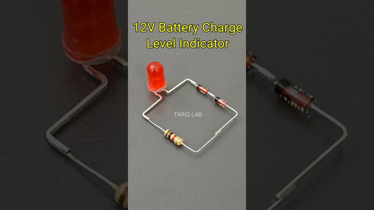 Simple 12V Battery Charge level Indicator