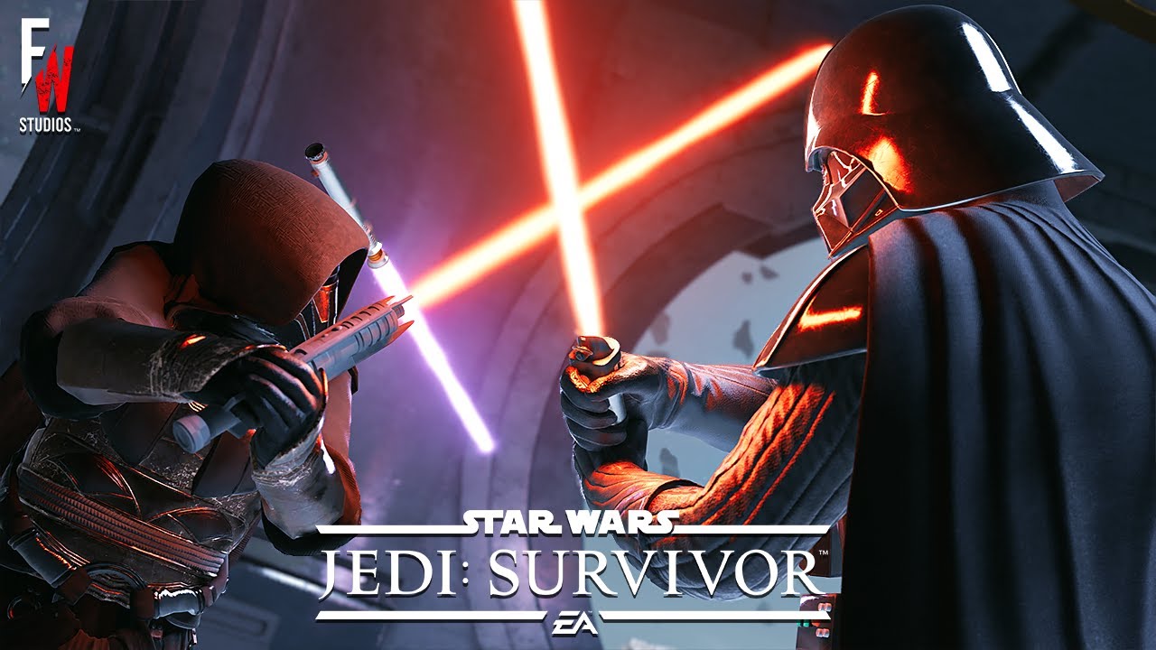 Darth Revan vs Darth Vader In An Epic Lightsaber Clash! Jedi Survivor Mods (4K Cinematic Style)