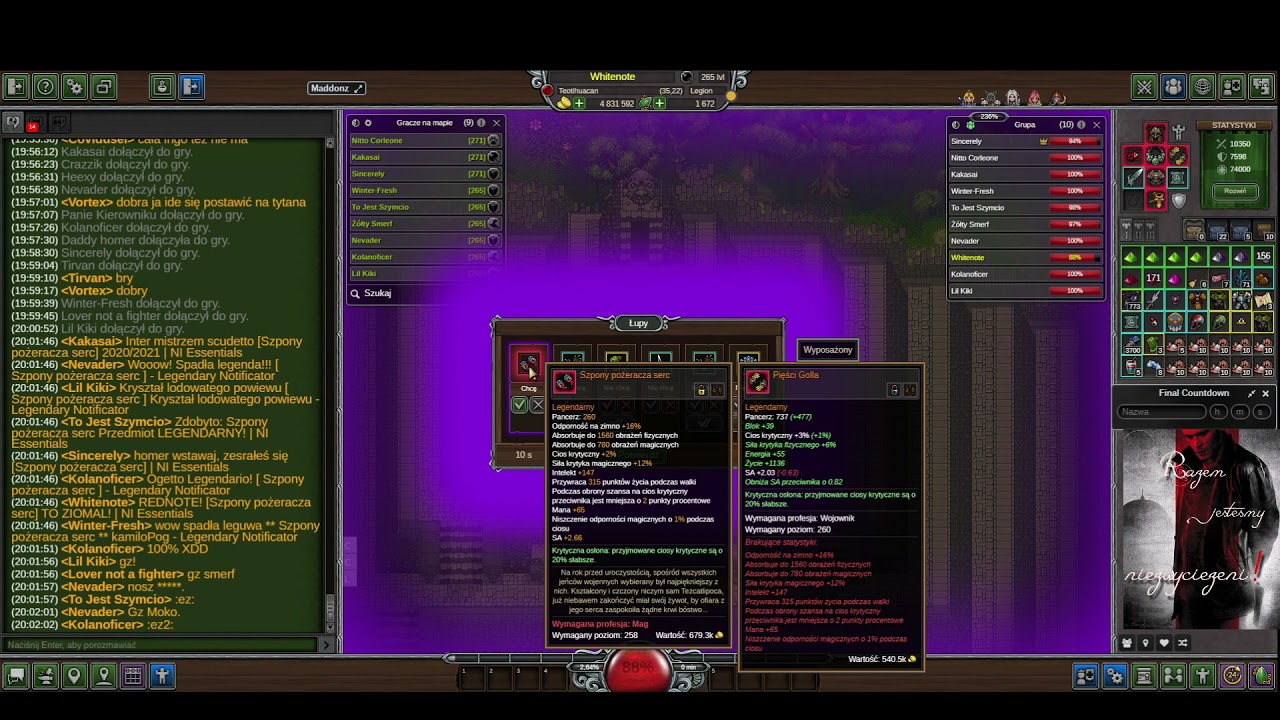 Wygraj zaproszenie na śp Legion + Mix heros&oacute;w *5 legend*