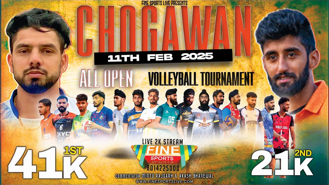 CHOGAWAN (ASR) || ALL OPEN VOLLEYBALL TOURNAMENT LIVE || 