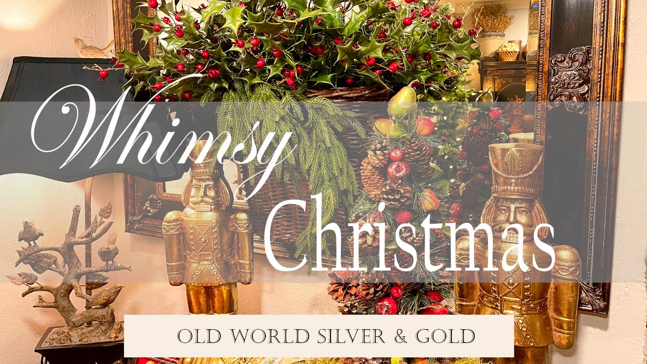 SHINING THE SILVER FOR CHRISTMAS ~ OLD WORLD STYLED DECORATING ~ FESTIVE FRUIT & HOLLY