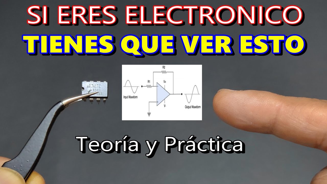 ✅ TIENES QUE VER ESTO 👀 👉 AMPLIFICADOR OPERACIONAL LM741 COMO COMPARADOR DIFERENCIAL