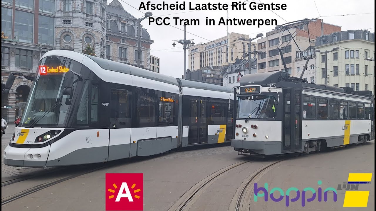 Afscheid Laatste Rit Gentse PCC Tram in Antwerpen