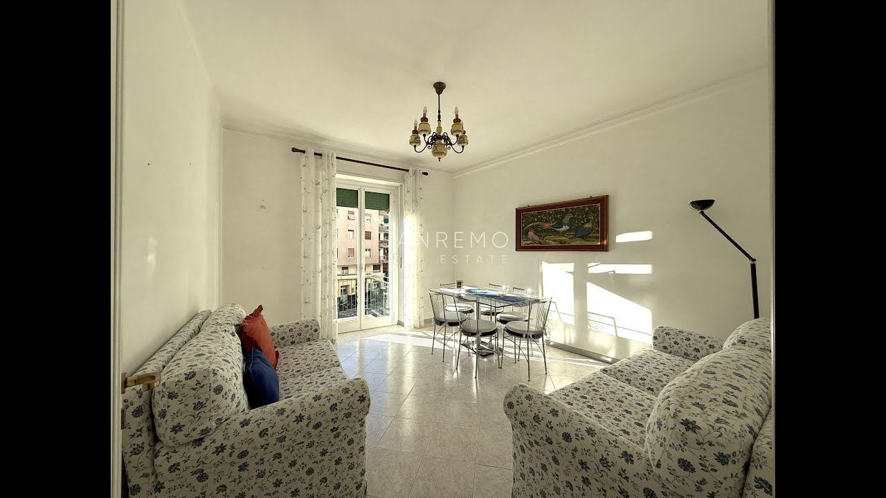 Sanremo — Centralissimo e soleggiato appartamento con doppia esposizione e due terrazzini