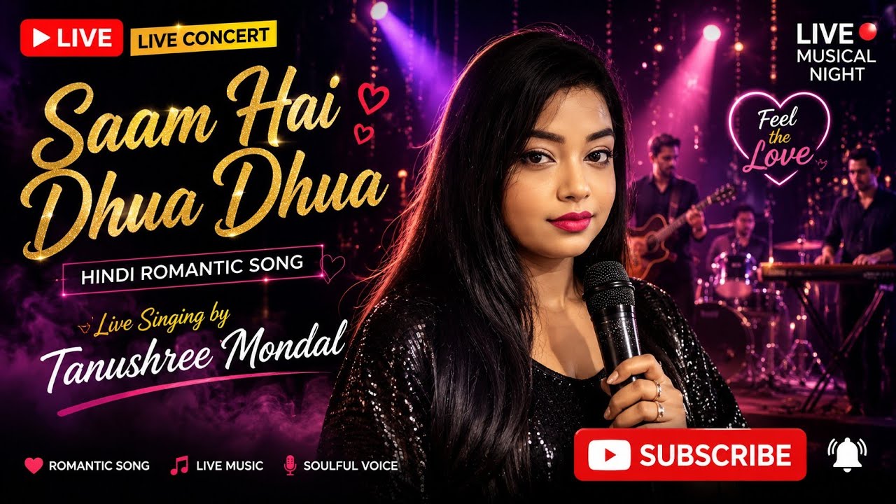 Shaam Hai Dhuan Dhuan / Diljale song / Live Singing by Tanushree Mondal /90's old hindi song