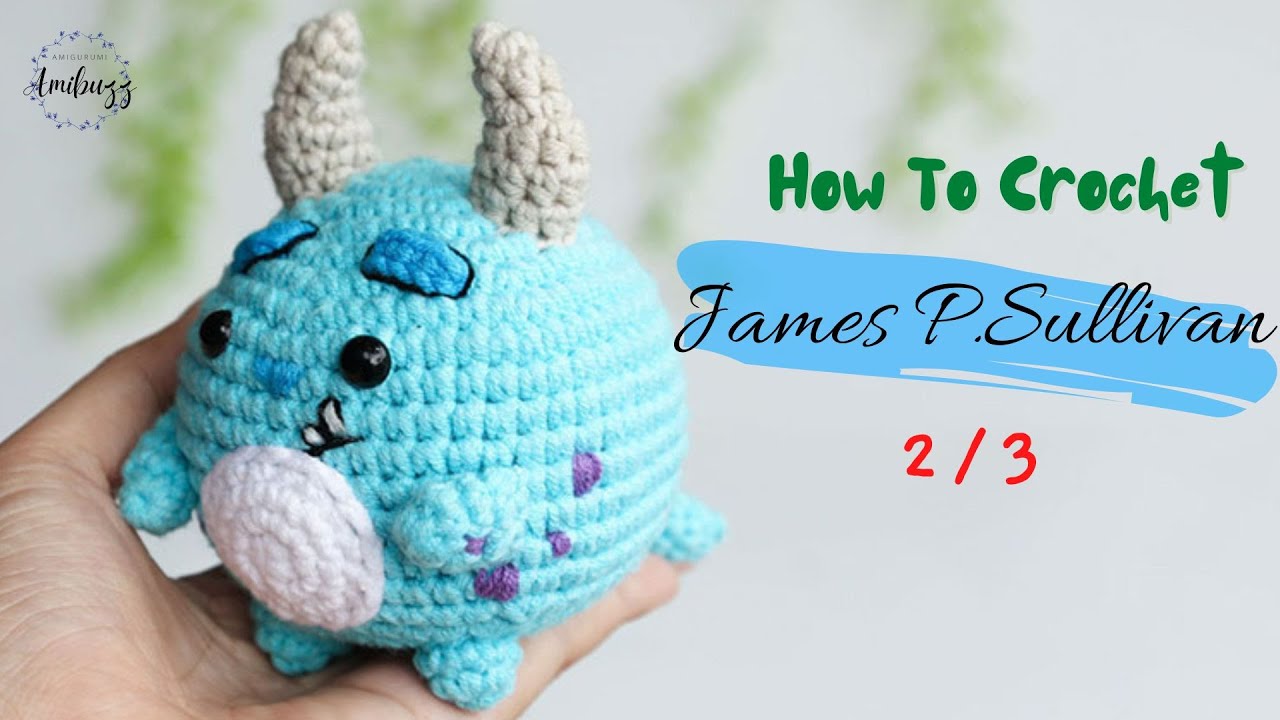 #340 | Jame P.Sullivan (2/3) | How To Crochet | Amigurumi Tutorial