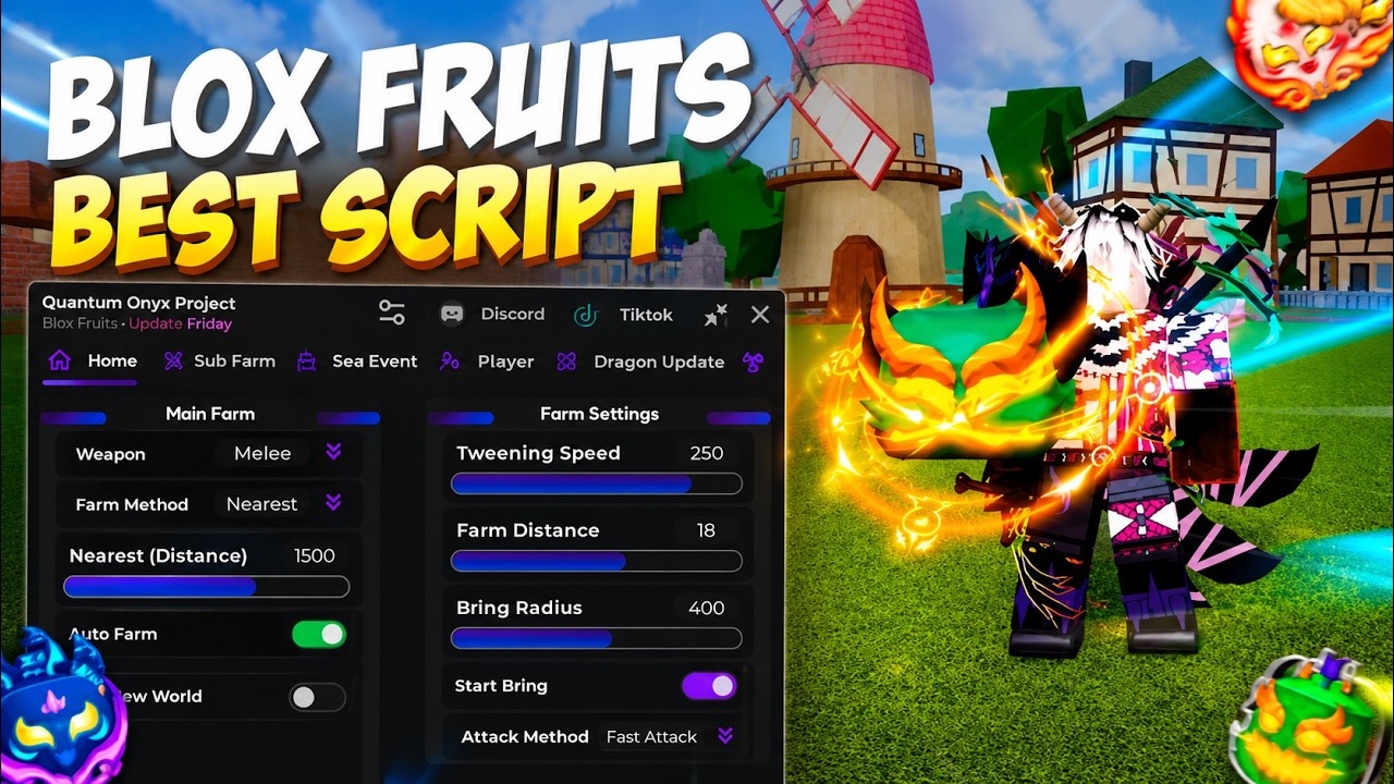 Blox Fruits Script Keyless - Auto Farm, Mastery Farm, Auto Quest, Auto Bosses and More!
