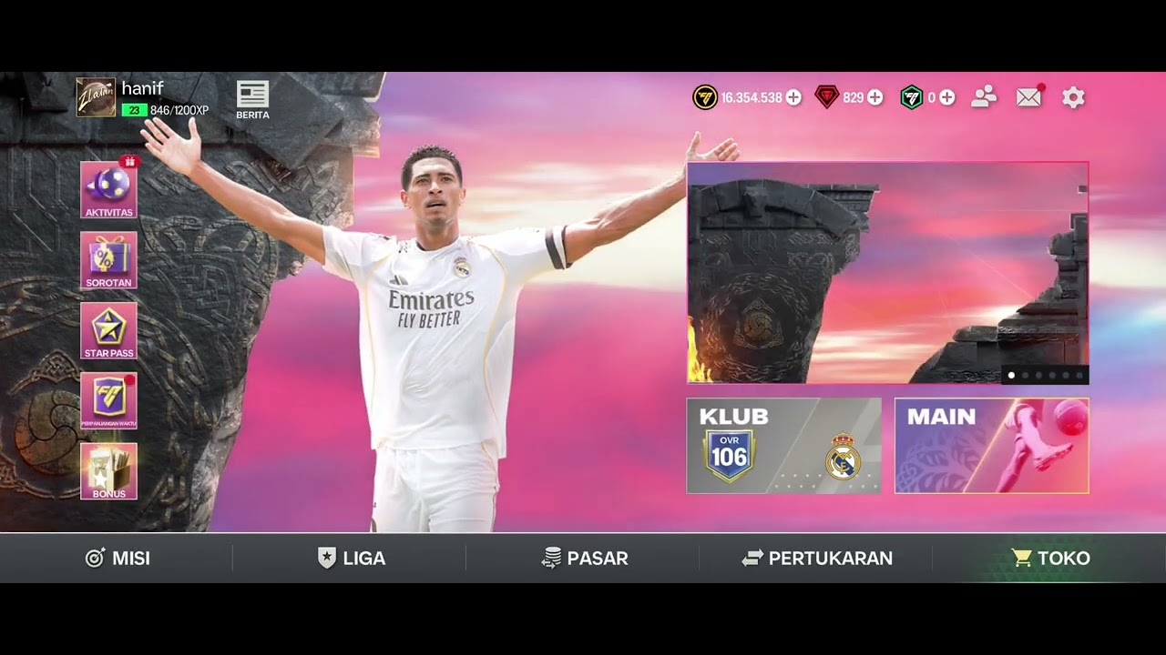 @HanifHafizPutra latihan dulu guys. fc mobile. Gas keun yuk